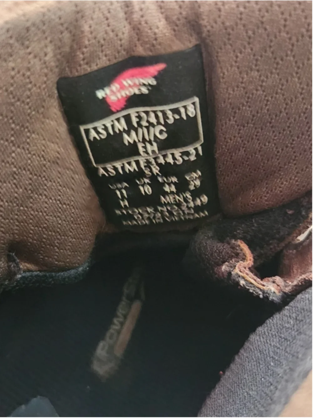 Red Wing Shoes Brown Leather Work Boots with Tan Sole